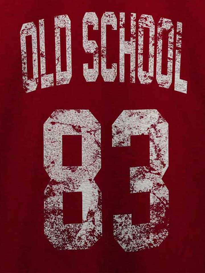 oldschool-1983-t-shirt bordeaux 4