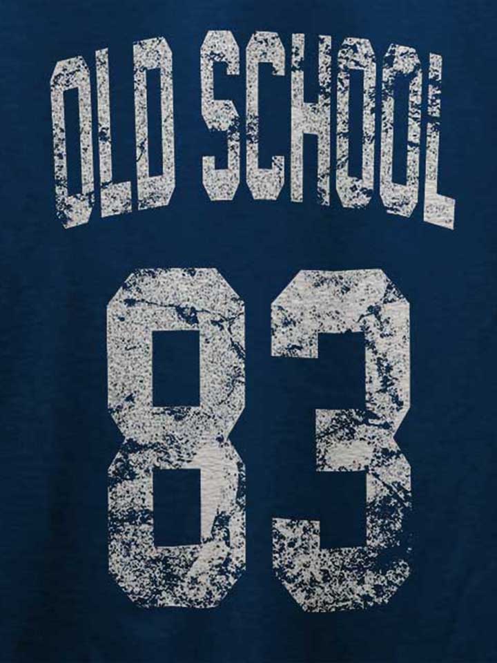 oldschool-1983-t-shirt dunkelblau 4