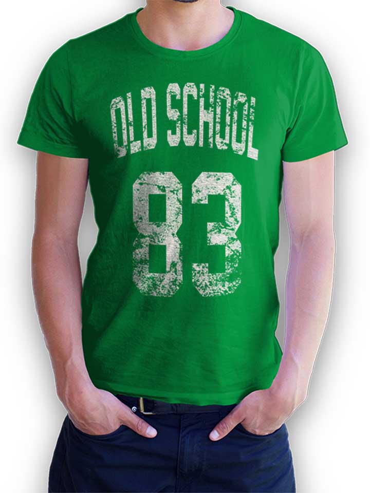Oldschool 1983 T-Shirt verde L
