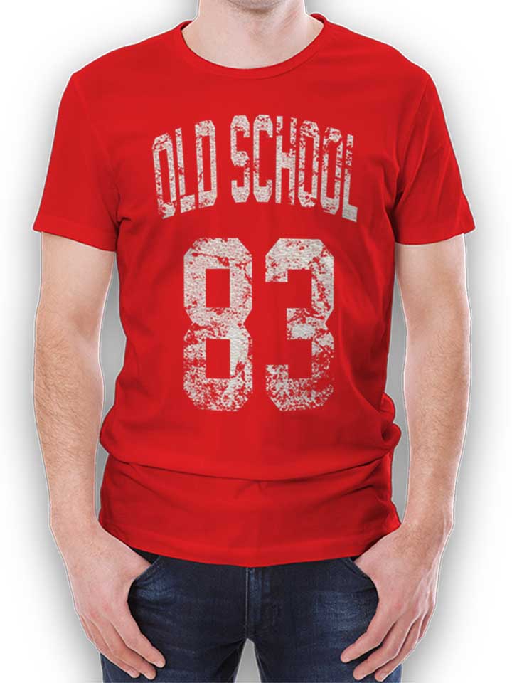 Oldschool 1983 Camiseta rojo L