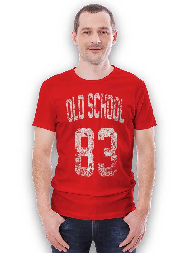 oldschool-1983-t-shirt rot 2