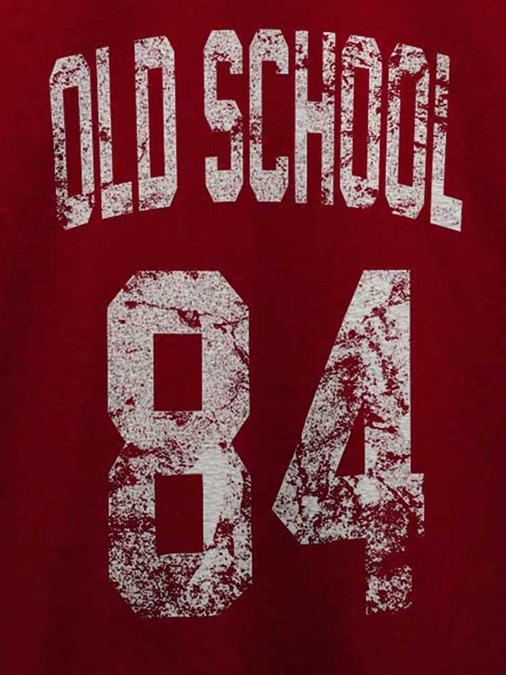 oldschool-1984-t-shirt bordeaux 4