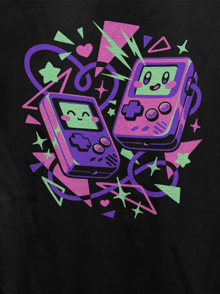 oldschool-gamers-in-love-damen-t-shirt schwarz 4