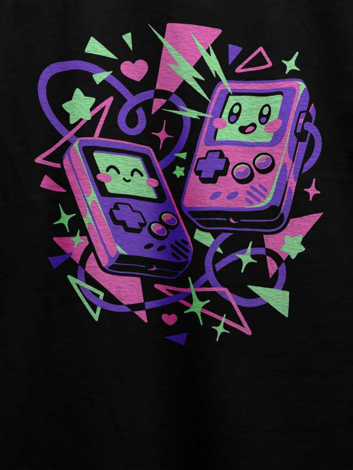 oldschool-gamers-in-love-t-shirt schwarz 4