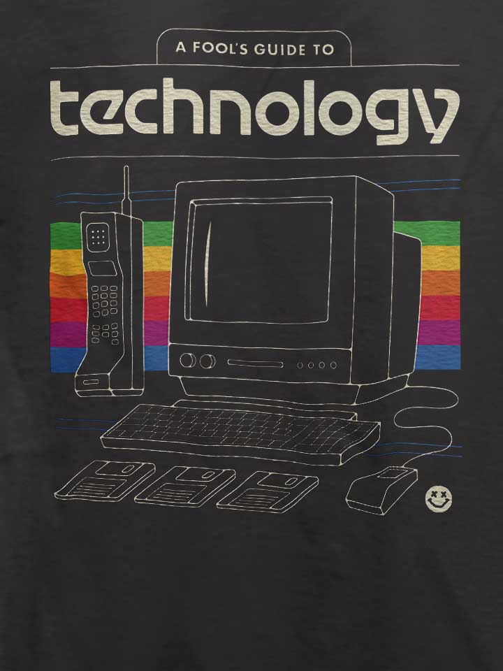 oldschool-technology-t-shirt dunkelgrau 4