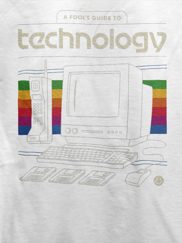 oldschool-technology-t-shirt weiss 4