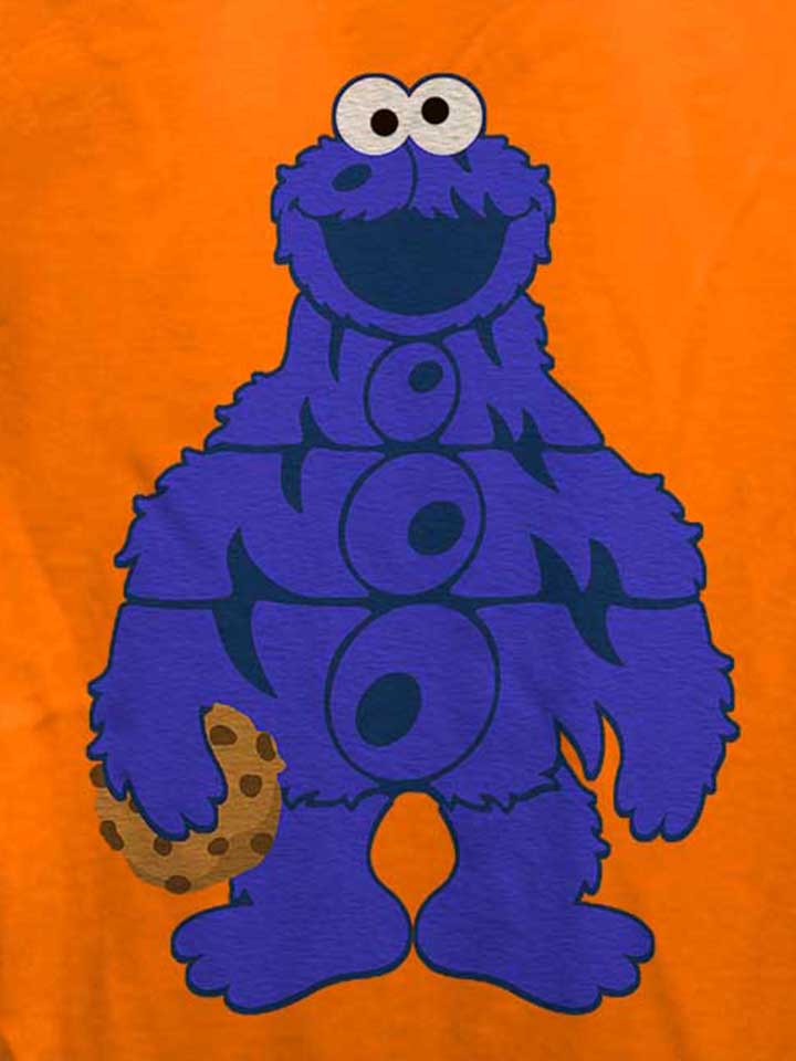 om-nom-nom-cookies-damen-t-shirt orange 4