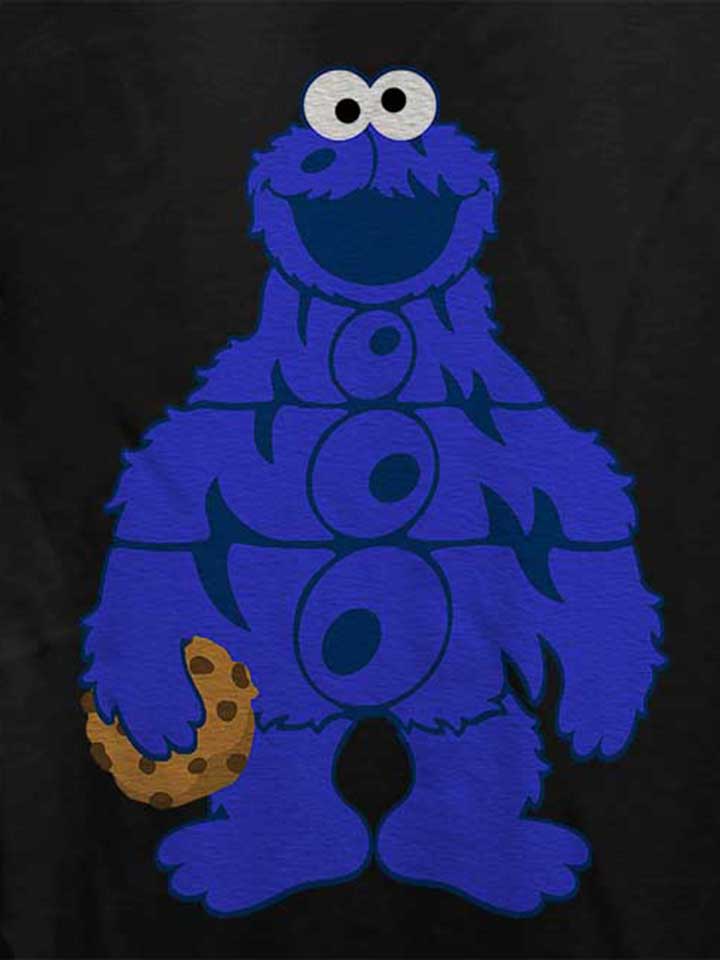 om-nom-nom-cookies-damen-t-shirt schwarz 4