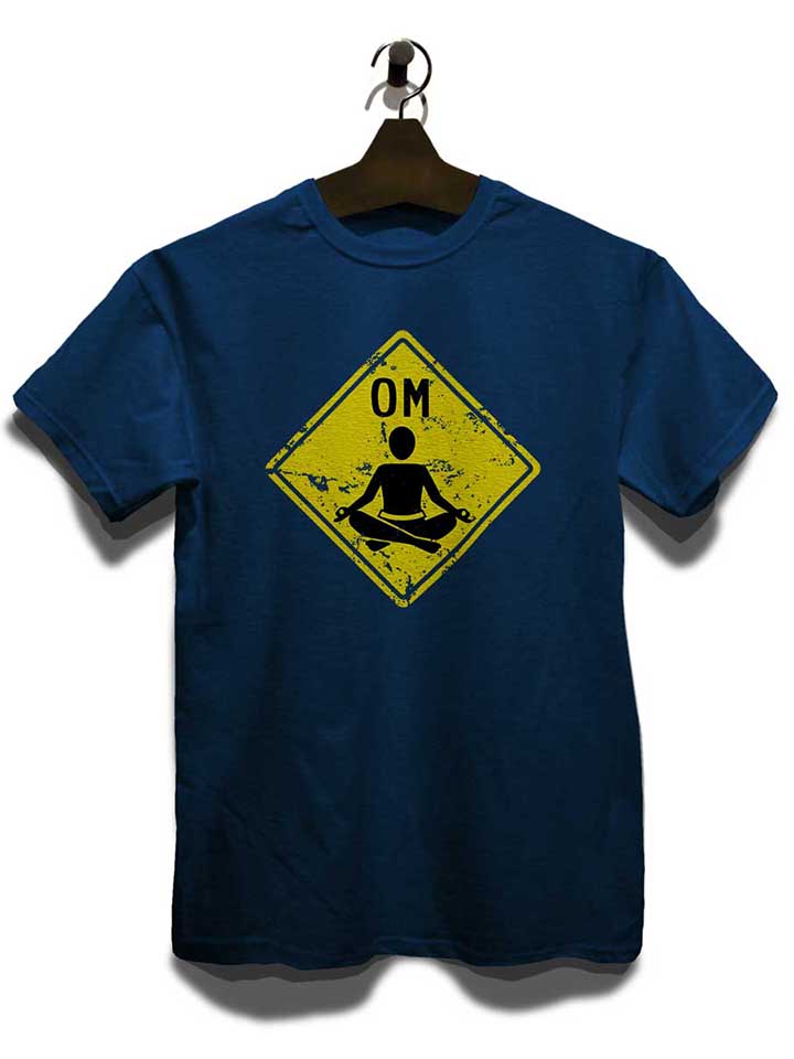 om-schneidersitz-t-shirt dunkelblau 3