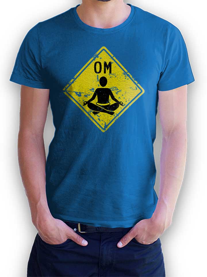 om-schneidersitz-t-shirt royal 1
