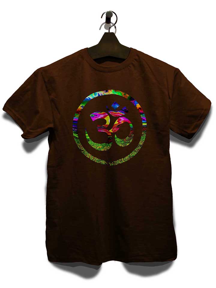 om-symbol-batik-t-shirt braun 3