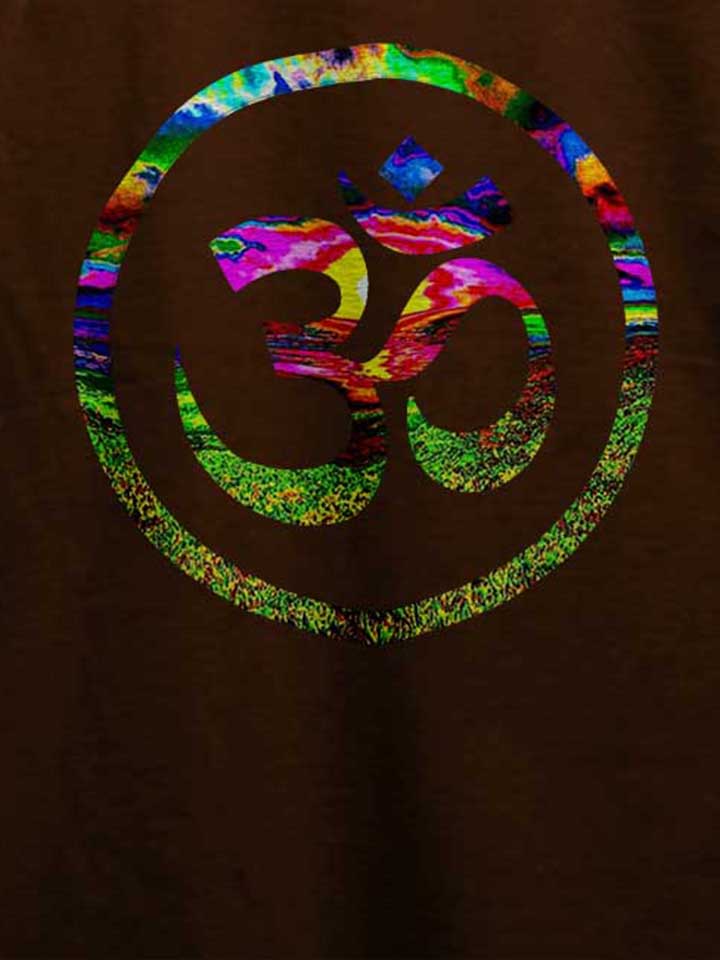 om-symbol-batik-t-shirt braun 4