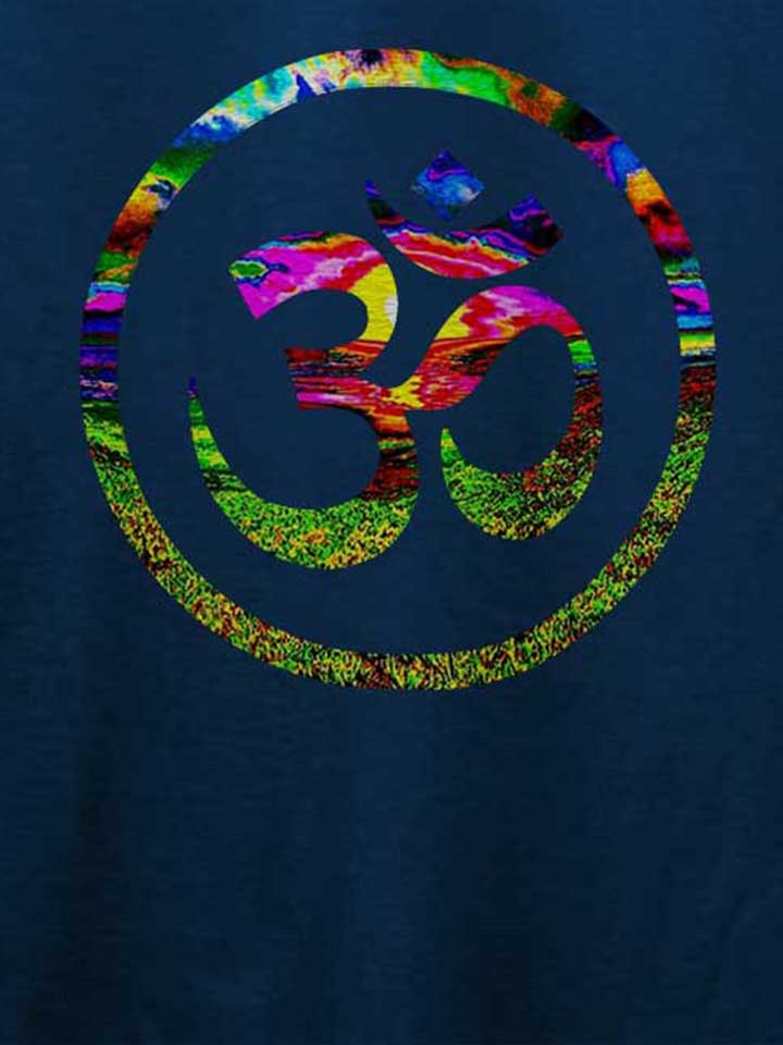 om-symbol-batik-t-shirt dunkelblau 4