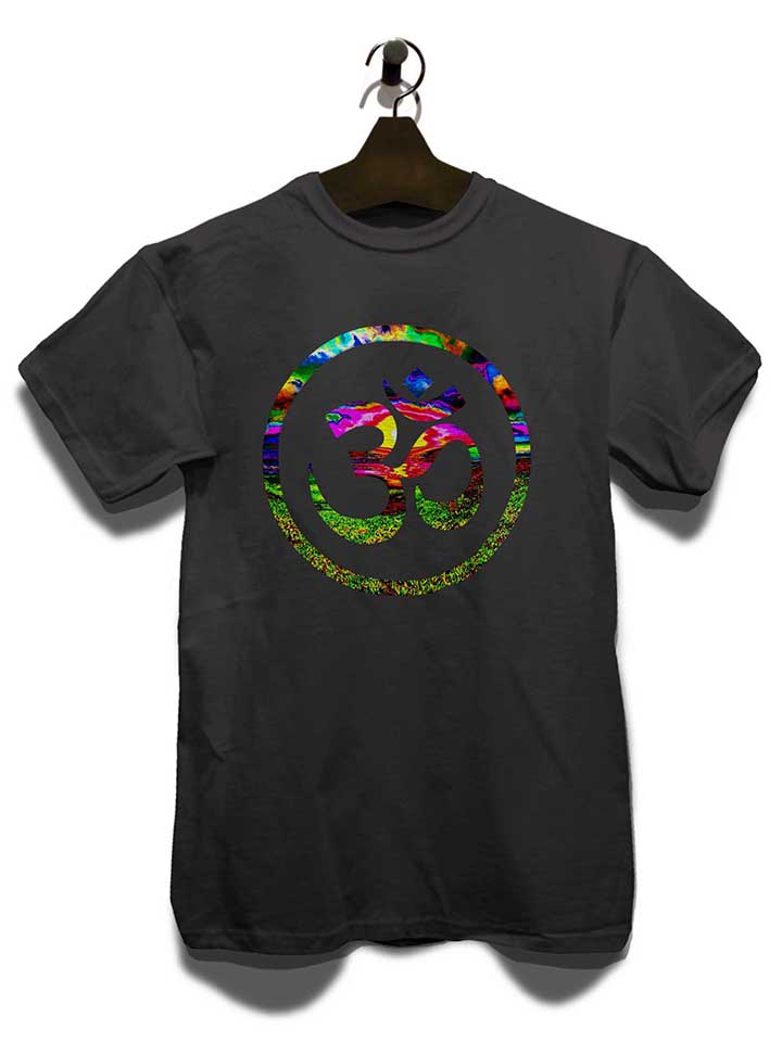 om-symbol-batik-t-shirt dunkelgrau 3