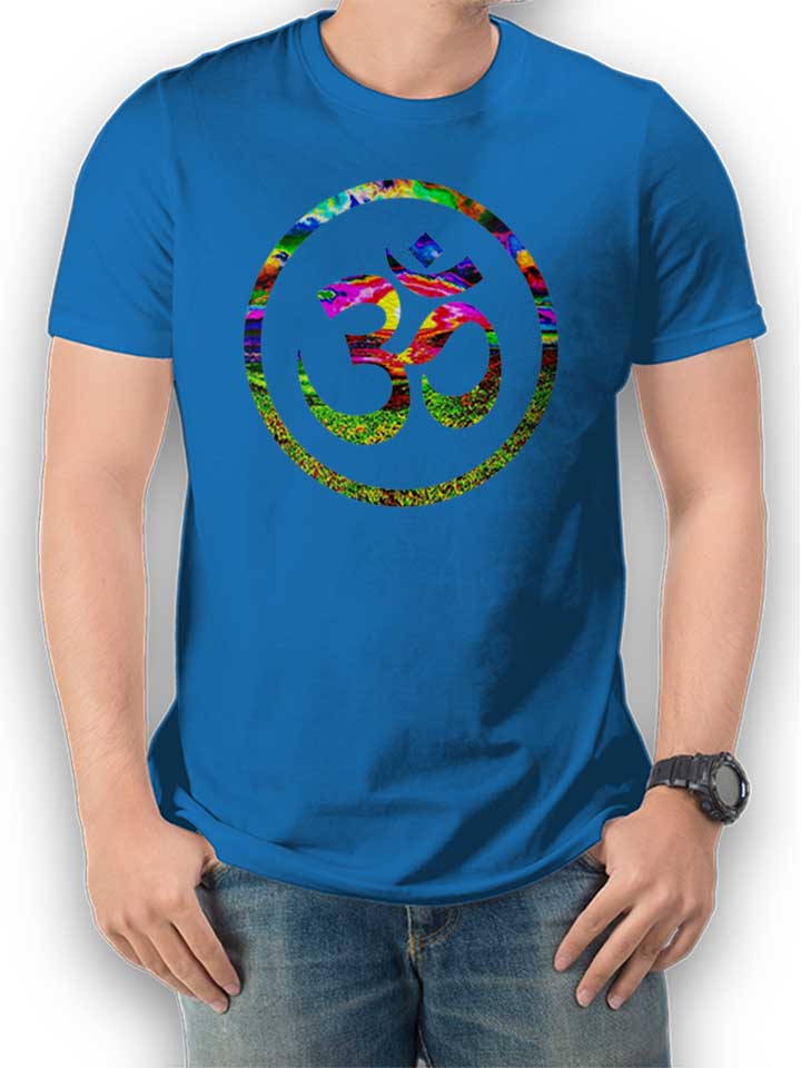 Om Symbol Batik T-Shirt royal L