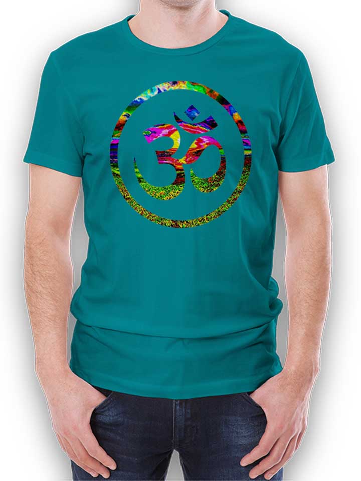 om-symbol-batik-t-shirt tuerkis 1