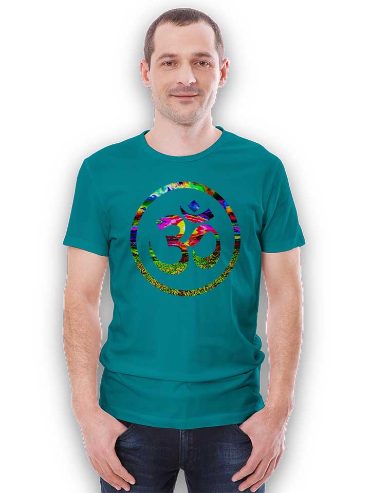 om-symbol-batik-t-shirt tuerkis 2