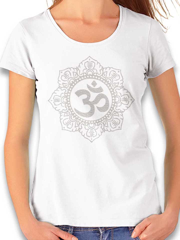 Om Symbol White Camiseta Mujer blanco L