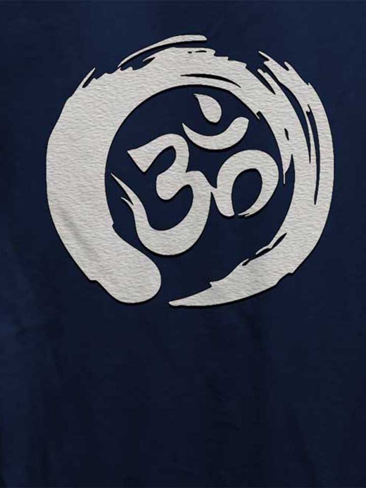 om-symbol-zen-circle-damen-t-shirt dunkelblau 4