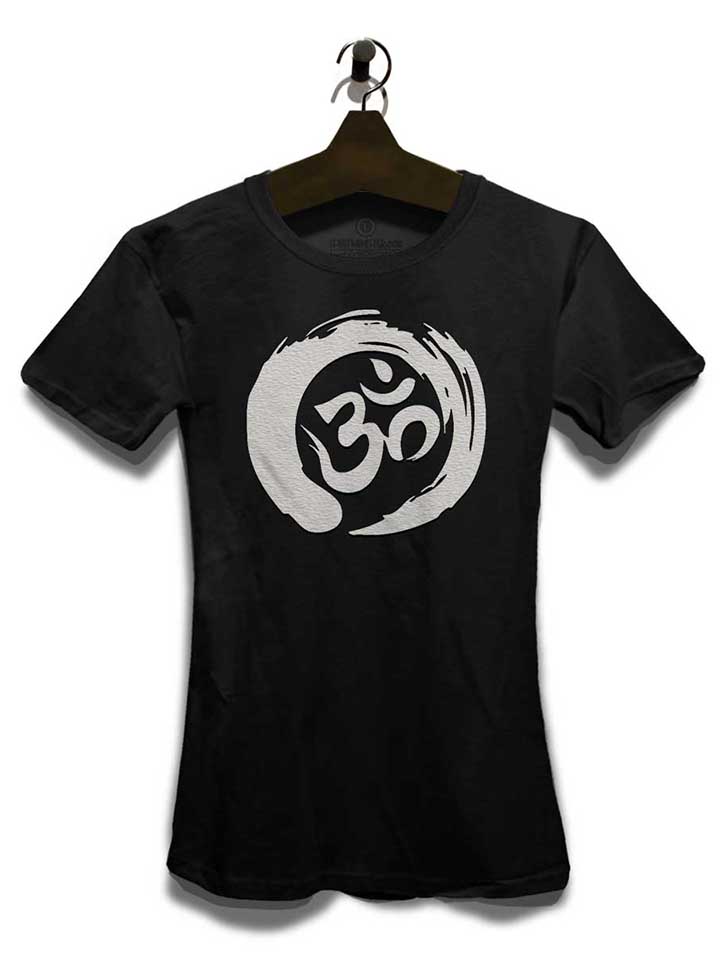 om-symbol-zen-circle-damen-t-shirt schwarz 3
