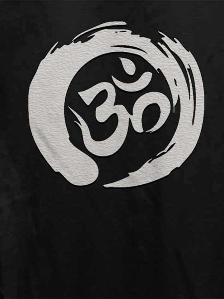 om-symbol-zen-circle-damen-t-shirt schwarz 4