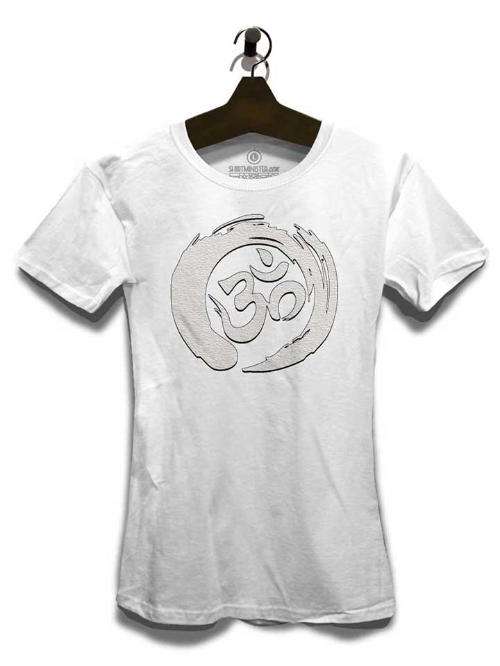 om-symbol-zen-circle-damen-t-shirt weiss 3