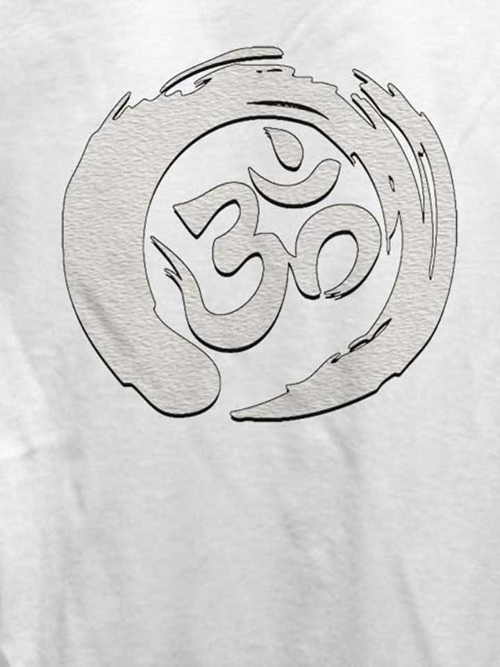 om-symbol-zen-circle-damen-t-shirt weiss 4