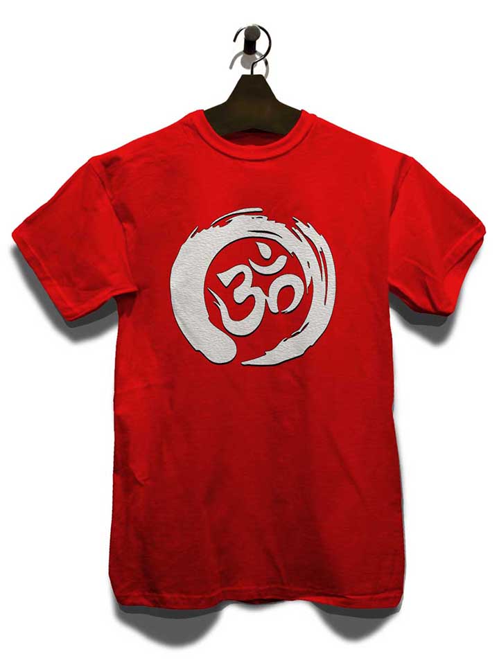 om-symbol-zen-circle-t-shirt rot 3