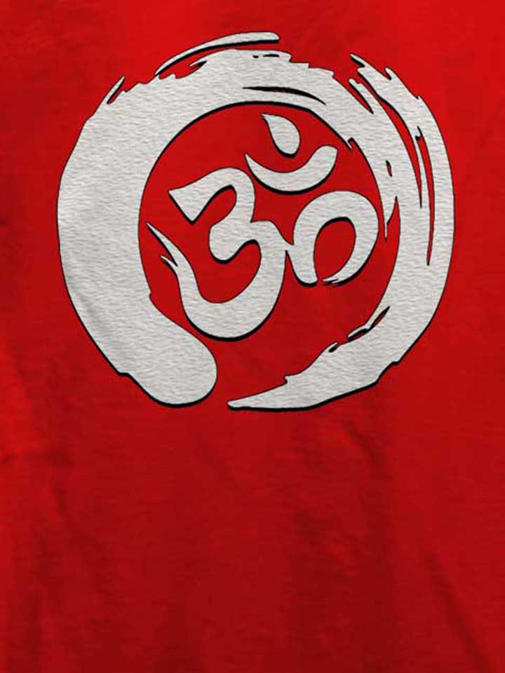 om-symbol-zen-circle-t-shirt rot 4