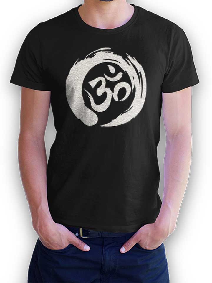 om-symbol-zen-circle-t-shirt schwarz 1
