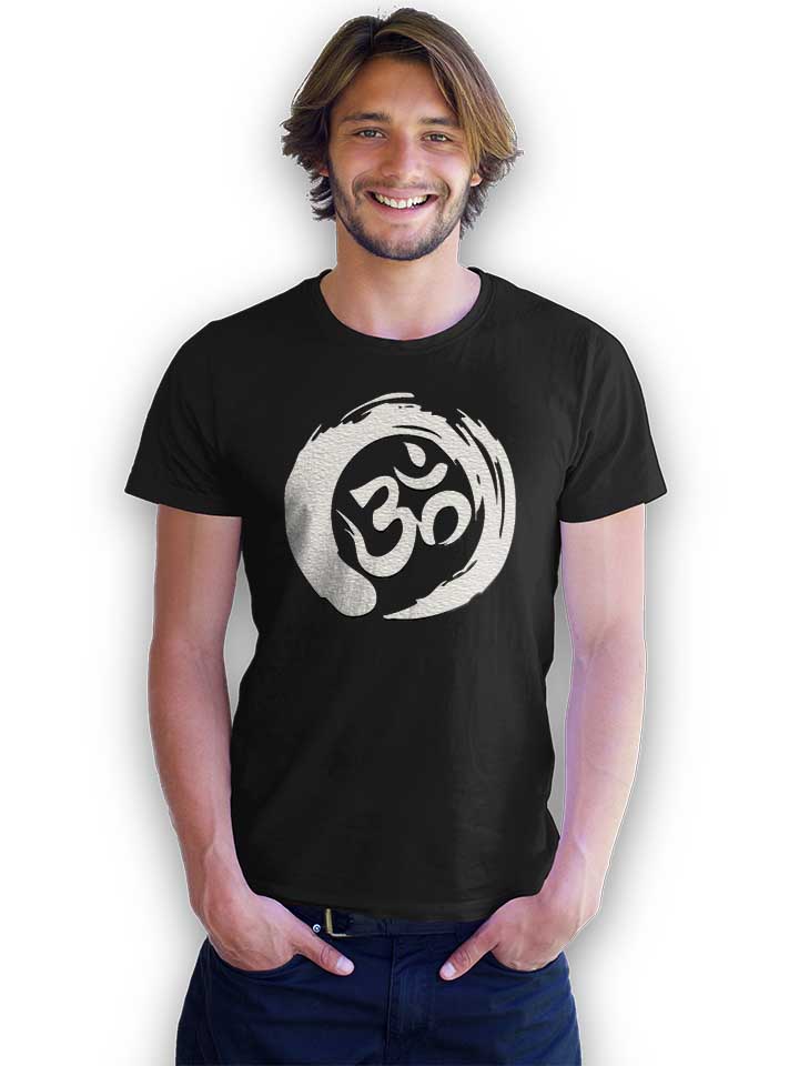 om-symbol-zen-circle-t-shirt schwarz 2