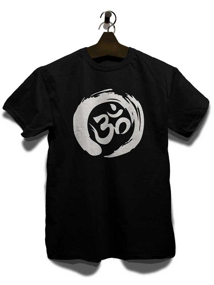 om-symbol-zen-circle-t-shirt schwarz 3