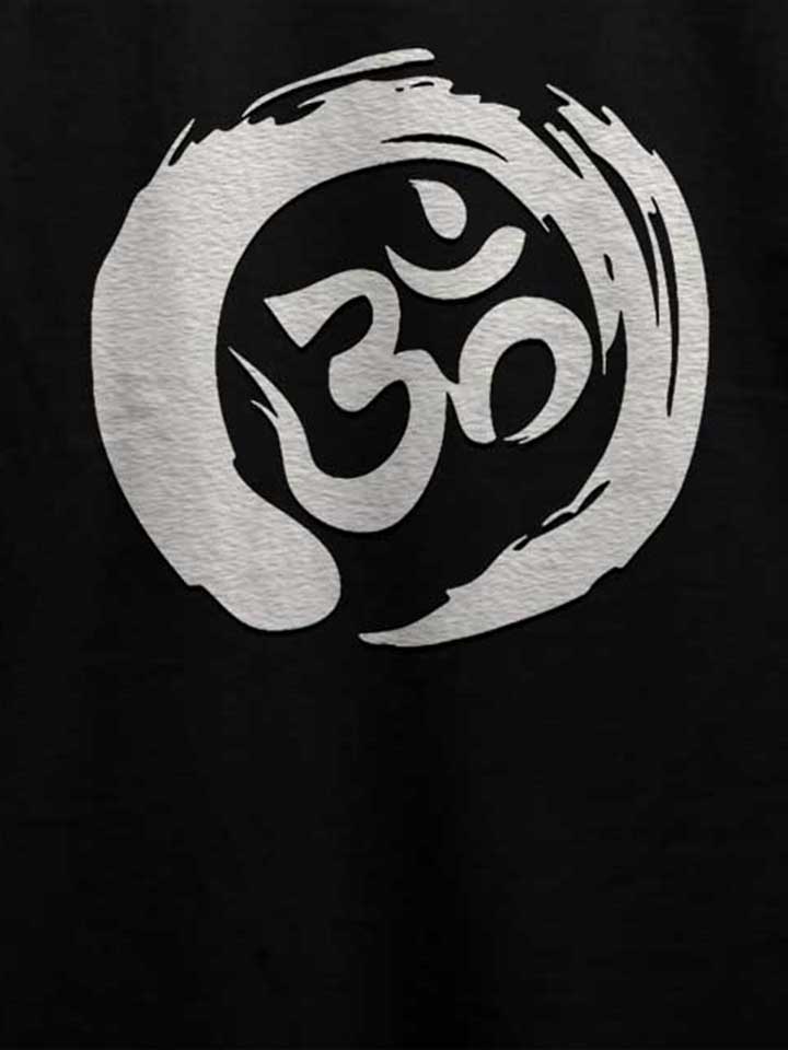 om-symbol-zen-circle-t-shirt schwarz 4