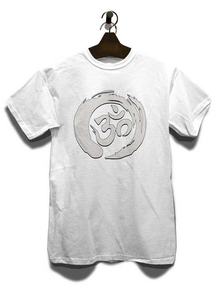om-symbol-zen-circle-t-shirt weiss 3