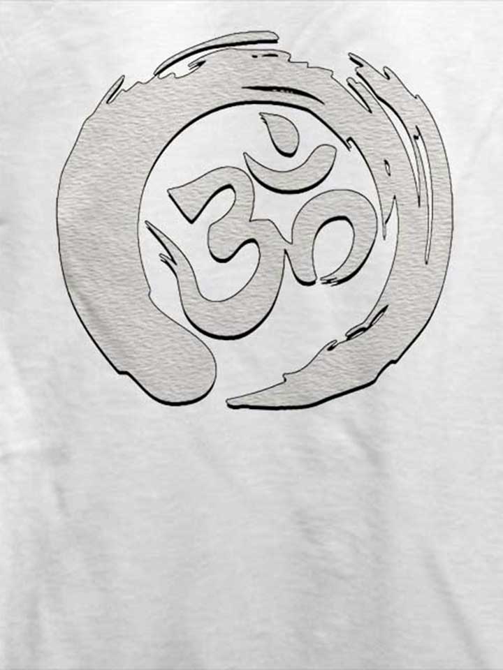 om-symbol-zen-circle-t-shirt weiss 4