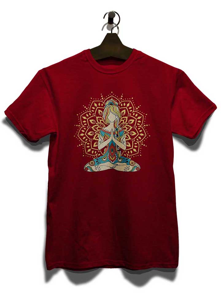 om-yoga-t-shirt bordeaux 3