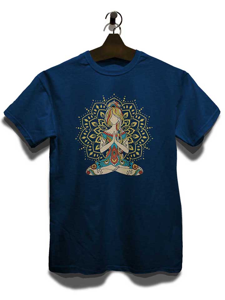 om-yoga-t-shirt dunkelblau 3