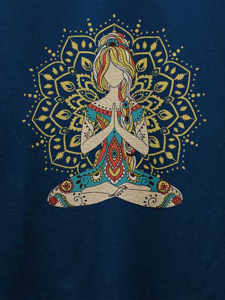 om-yoga-t-shirt dunkelblau 4