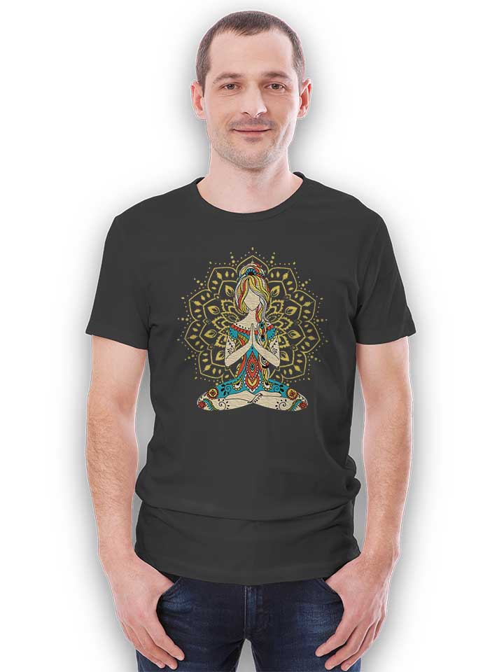om-yoga-t-shirt dunkelgrau 2
