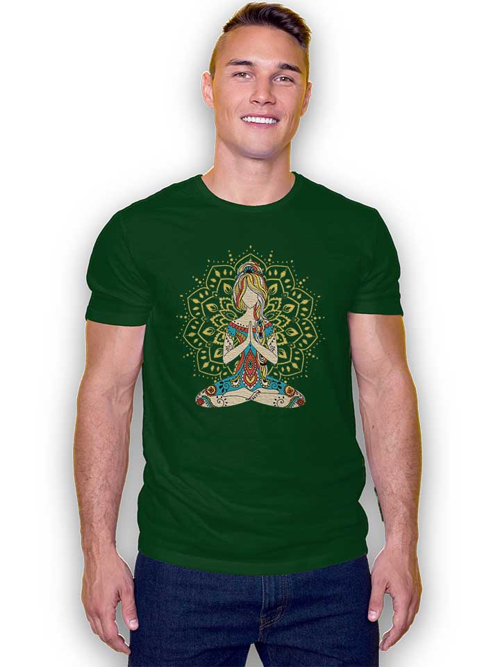 om-yoga-t-shirt dunkelgruen 2