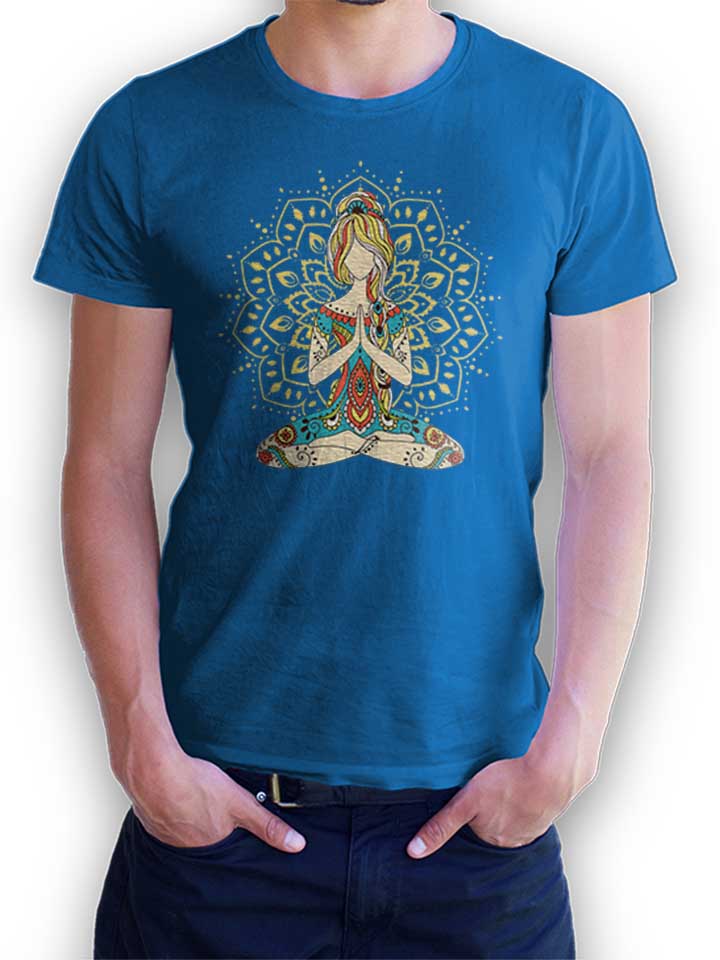 Om Yoga T-Shirt royal-blue L