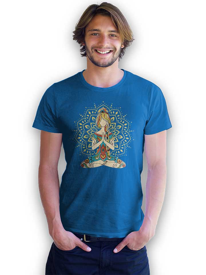 om-yoga-t-shirt royal 2