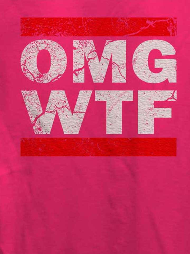 omg-wtf-damen-t-shirt fuchsia 4