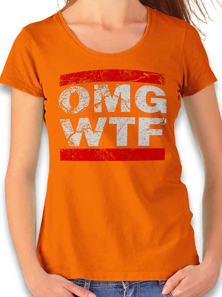 omg-wtf-damen-t-shirt orange 1