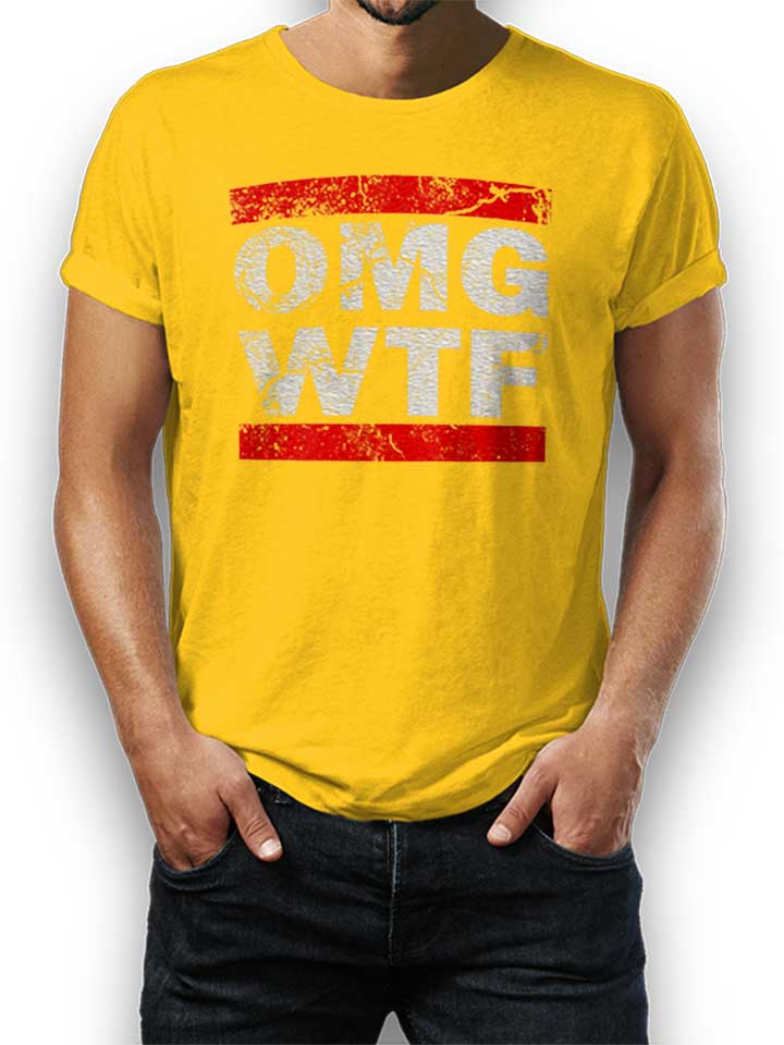 Omg Wtf T-Shirt jaune L