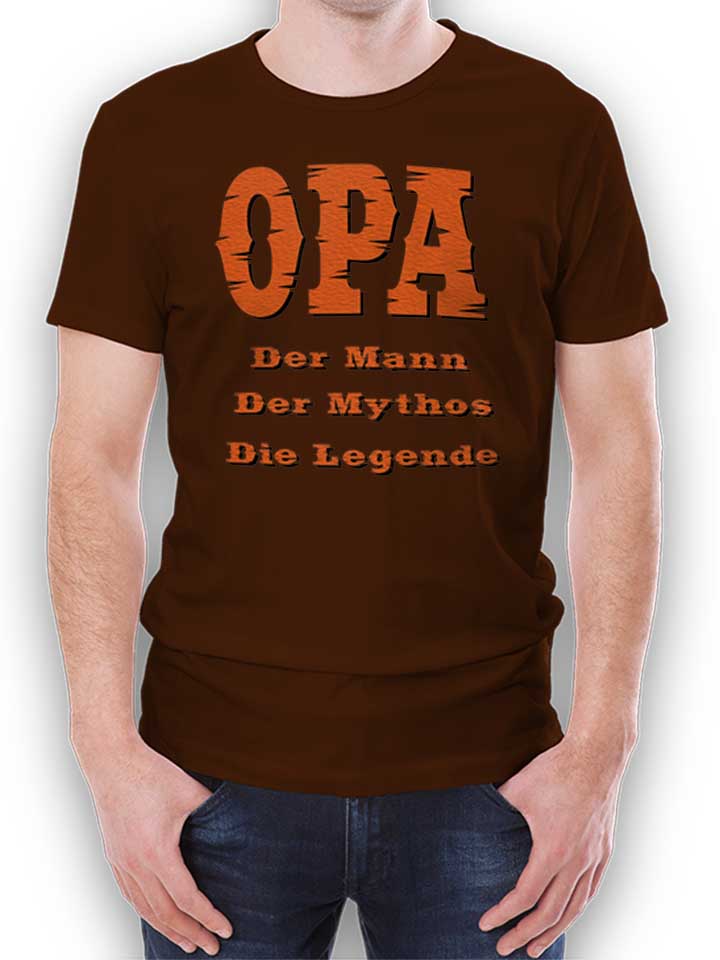 Opa Der Mann T-Shirt braun L