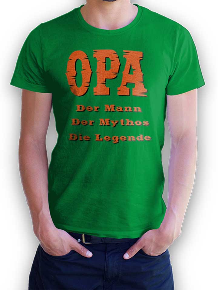 Opa Der Mann T-Shirt green L