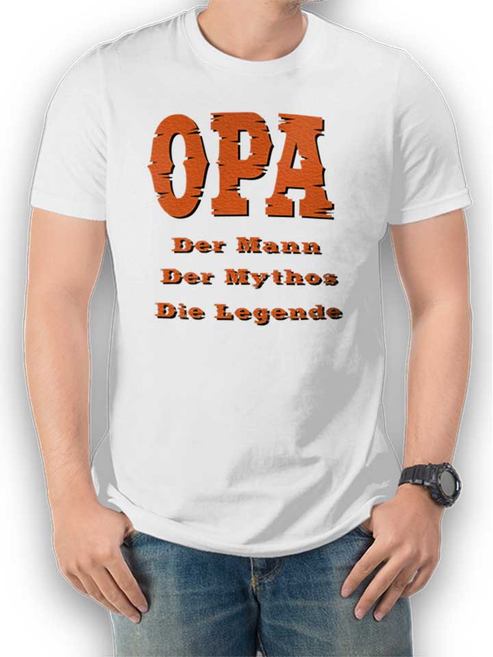 Opa Der Mann T-Shirt weiss L
