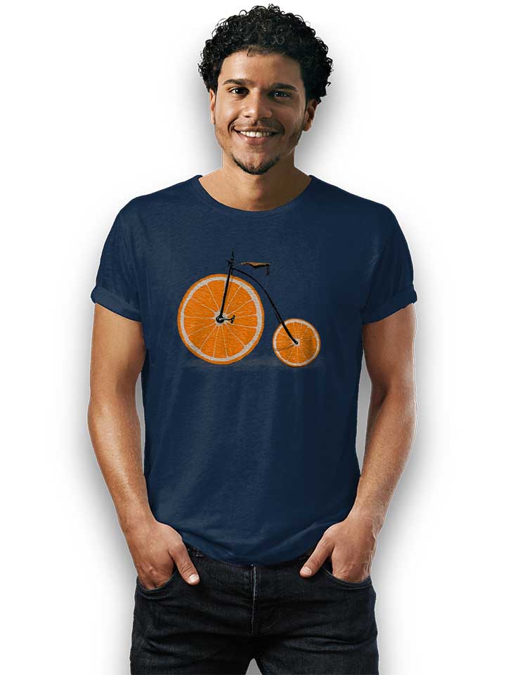 orange-bike-t-shirt dunkelblau 2