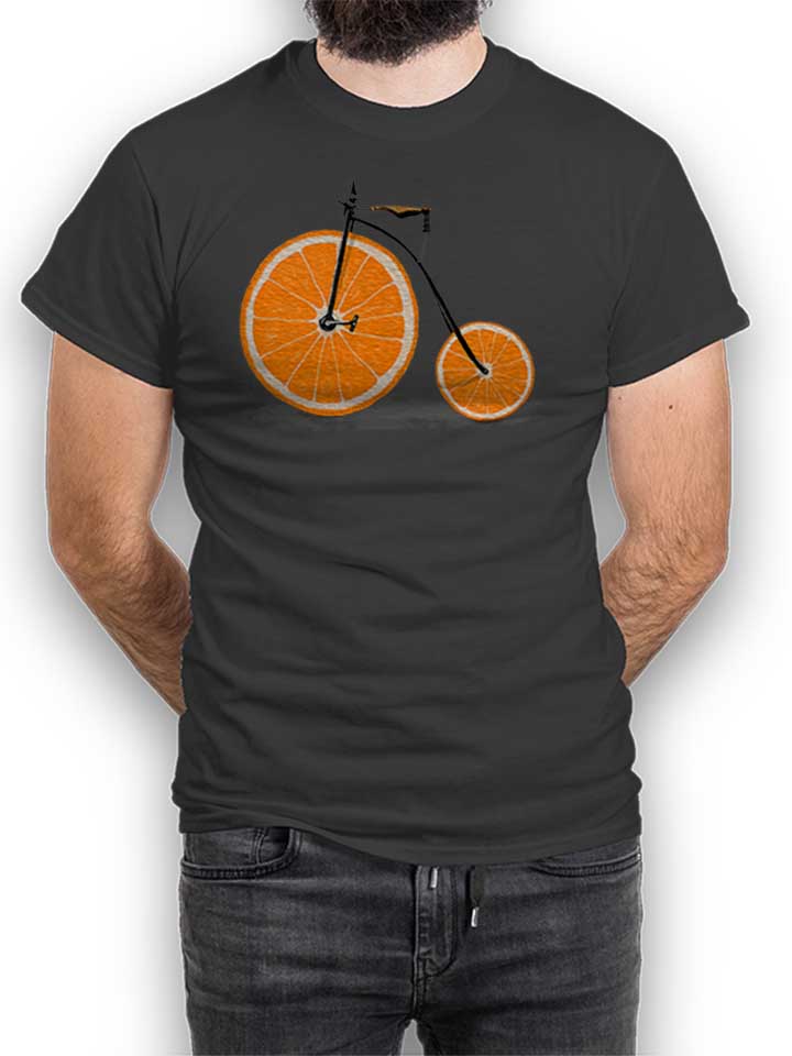 Orange Bike T-Shirt dunkelgrau L